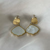 Oorbel Tamara - zilver & goud