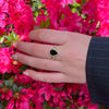 Ring Elinne goud - roze & zwart