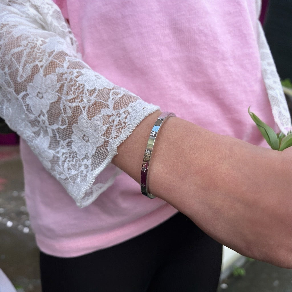 Kids armband Inaya - zilver & goud